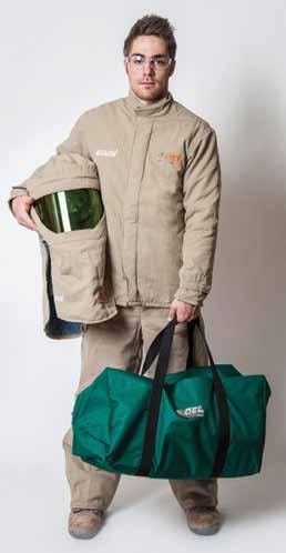 40cal/cm2 Protection Equipment Kits THESE PERSONAL PROTECTION EQUIPMENT KITS ARE AVAILABLE IN ATPV RATING OF 40 CAL/CM2 40 cal/cm2 40 cal/cm2 Coverall Kits This kit contains a AR Shield ARC flash