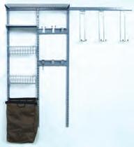 33.5 lbs. 1740 1750 1760 Items included: (2) top tracks, (3) hang rails and mounting hardware, (2) 31 In. wire shelves, (2) 31 In.