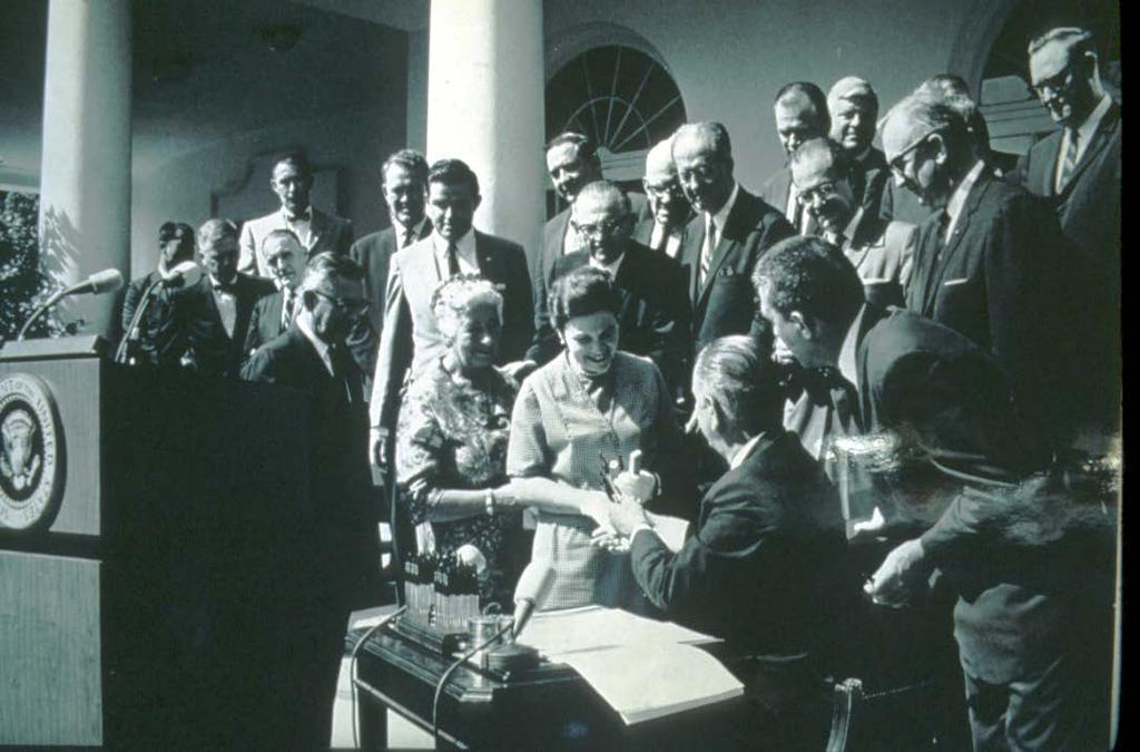 Arthur Carhart National Wilderness Training Center s Wilderness Investigations High School Wilderness Hero #2 Margaret (Mardy) Murie Mardy (front row; 2 nd from left) at signing of the Wilderness Act