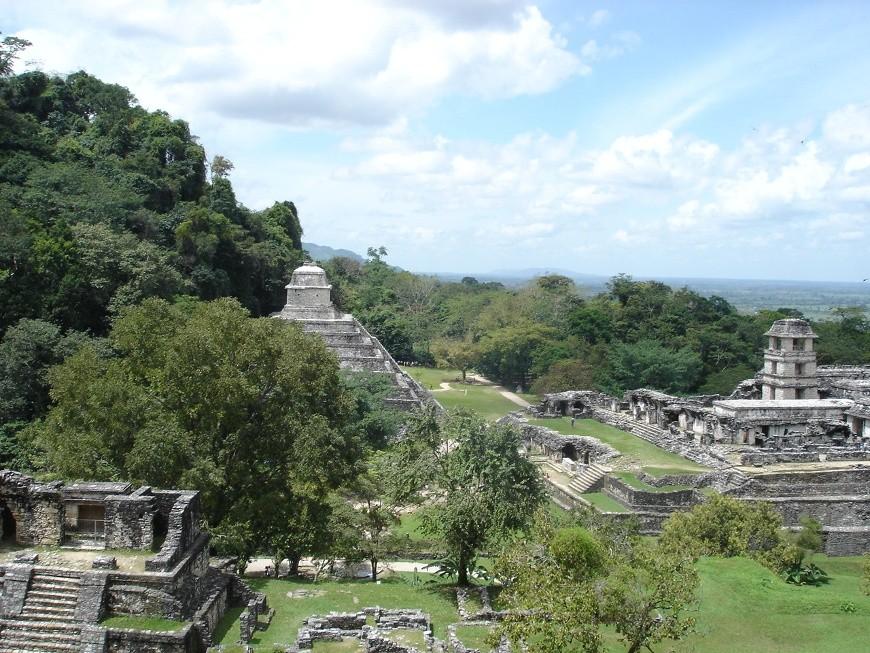 Courtyard of the Palenque central complex