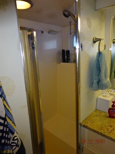 shower  stateroom cedar-lined