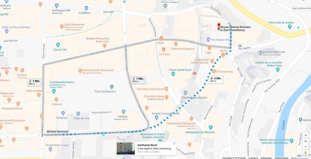 Map: Walk from Hotel