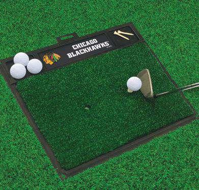 Golf Hitting Mat Dual tee design for left and right handed golfers 20 x 17 Removable tee also
