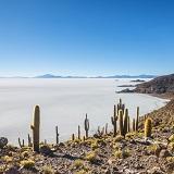 It lies in south-western Bolivia, 3,670 metres above sea level and situated on the edge of the Salar de Uyuni, the largest salt flat in the world.