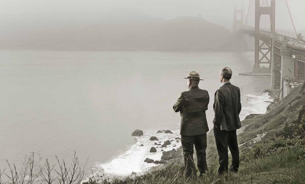 32 33 Park Partners NATIONAL PARK SERVICE The National Park Service (NPS) manages the Golden Gate National Parks, as well as 390 other park sites across the United States.