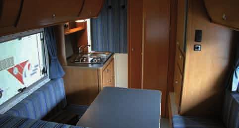 624 kg camper which even allows you room for your hobby when you reach your destination.