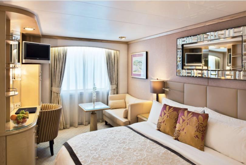 Deluxe Stateroom with Large Picture Window from $2,140 USD Approx.