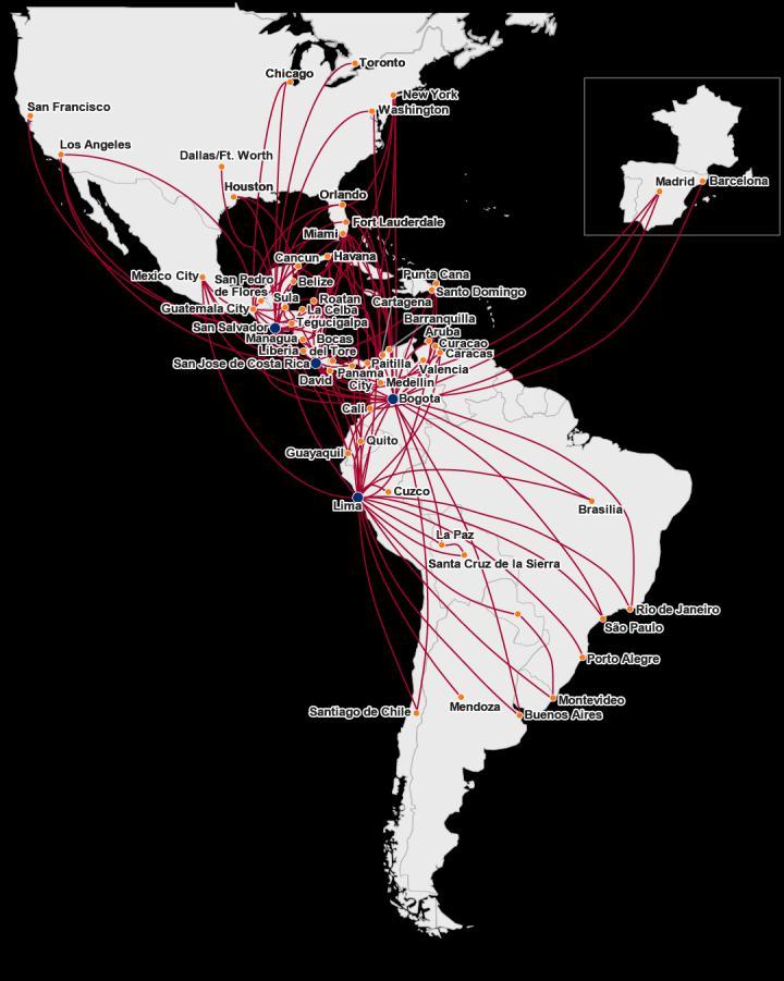 Network optimization International Network Domestic Network Colombia Peru - Ecuador Regional Network Central