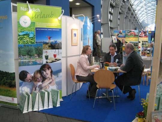Hannover fairground Visitors: 91,000 The ECOCAMPING Association set up a stand at the Reise Camping in Essen in order to inform as many visitors and potential camping guests as possible about the
