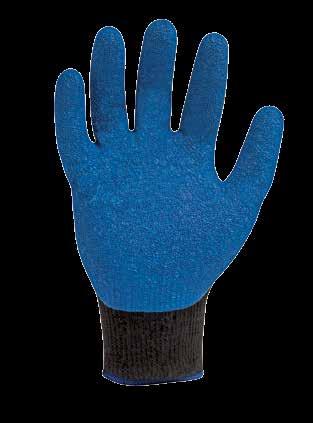 Made with natural rubber latex, this glove channels liquids and solvents away from contact points on the palms, which provides excellent wet and dry grip.