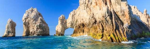 Located on the southern tip of the Baja Peninsula, Los Cabos is a destination of stunning natural contrasts, where the harshness of the desert mountains meets the fertile waters of the Gulf of