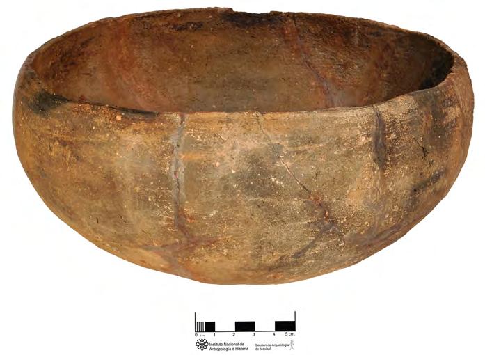 Figure 10 (above, right). Restored mission-era bowl from Espinazo del Indio. Photo by Isidro Madueño González/CINAHBC.
