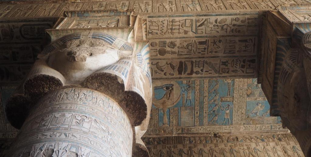 DAY 9 DENDERA ABYDOS We depart early for Dendera Temple, located 60km north of Luxor. Dendera is one of the most amazing temples in Egypt. The ceilings covered with zodiac signs.