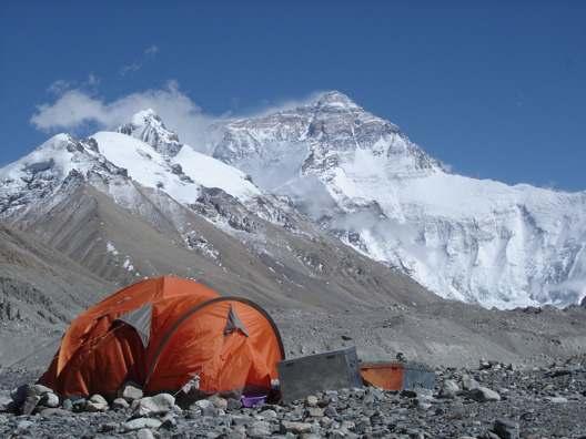 EVEREST NORTH COL, TIBET Mount Everest seen