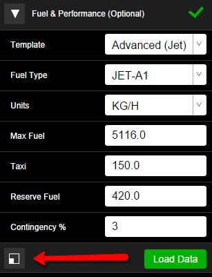 1 Aircraft Menu - Select Aircraft - Click Fuel & Performance Section. 12.5.