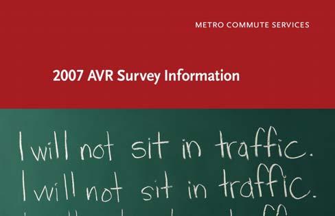What Metro Provides: 2008 AVR