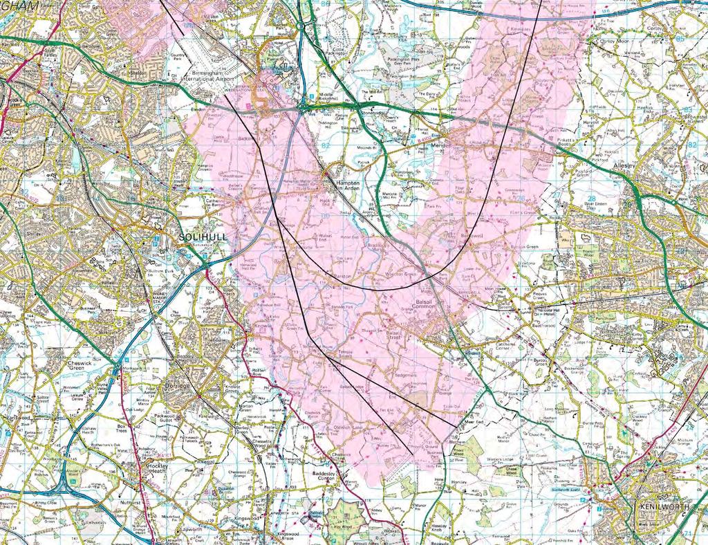 Appendix C Current Noise Preferential Routes from Runway 15 Reproduced from Ordnance Survey digital map