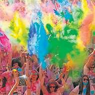 The 5km run is punctuated by colour at every 1,000 meters and as in other years there s will be tonnes of the coloured powder thrown for the Holi festival. www.holilife.