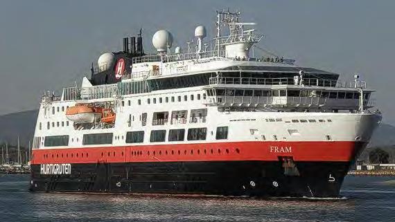 Fram Operators Hurtigruten Year built 2007 Shipyard Fincantieri, Italy Passenger