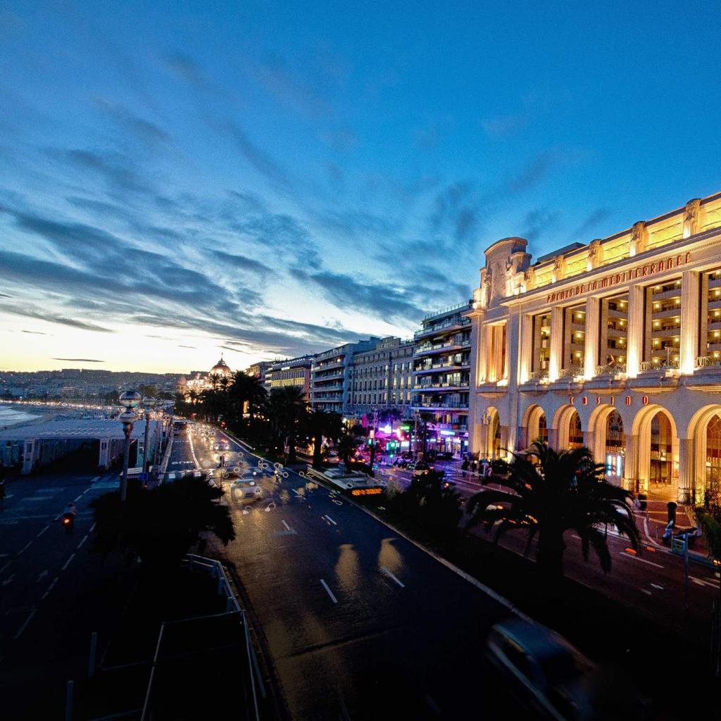 NICE NICE Ideally located, promenade facing your luxury 5 star hotel is in the heart of the city facing the Mediterranean. A great place to unwind after an inter-continental flight.