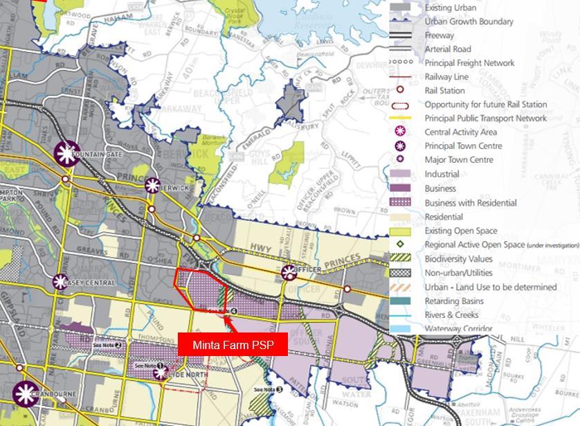 A site context analysis for the PSP area. Review of the employment profile of the Casey-Cardinia growth corridor.