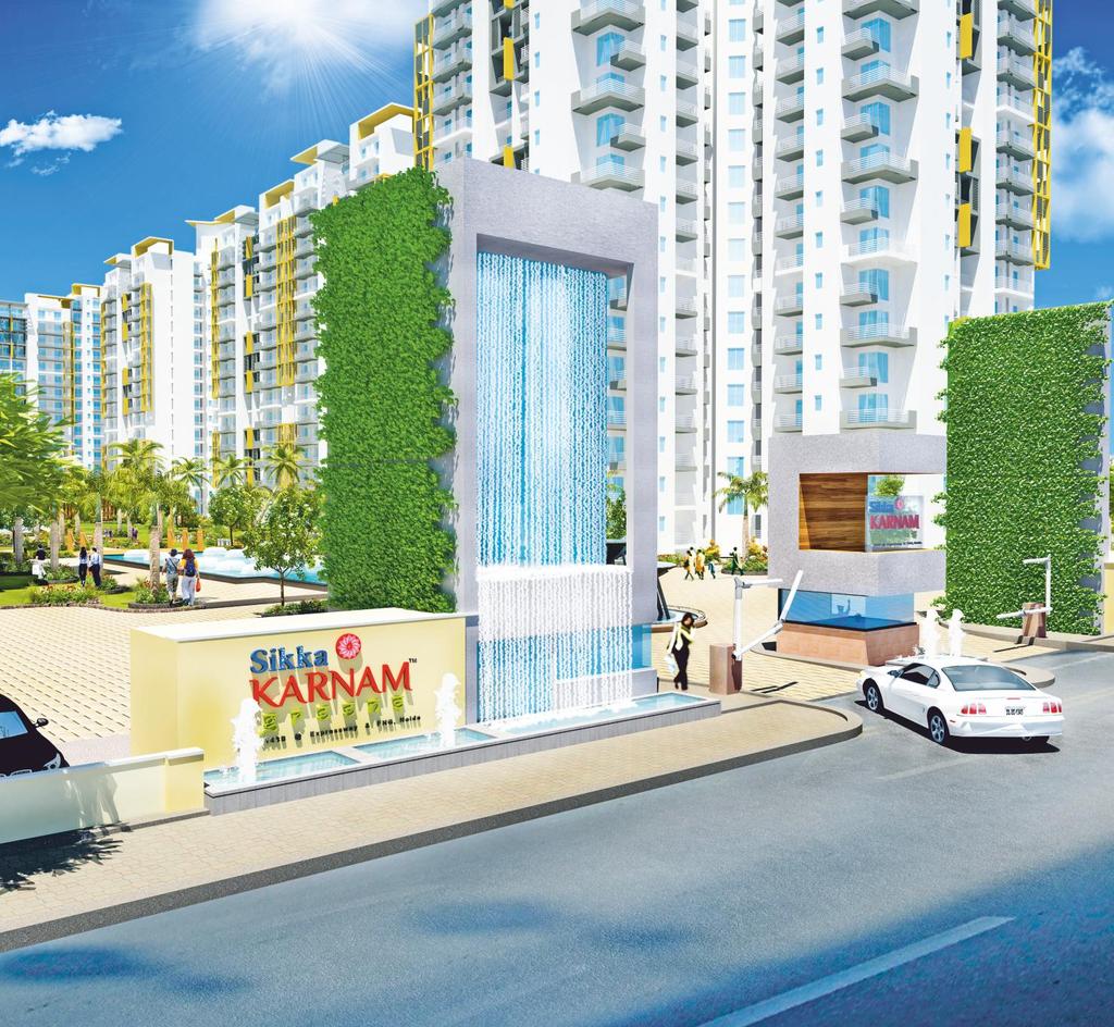 Artistic Impression Actual Site Photograph ARCHITECTURE ABOUT SIKKA KARNAM GREENS SIKKA KARNAM GREENS is a place where you can find the perfect balance of family