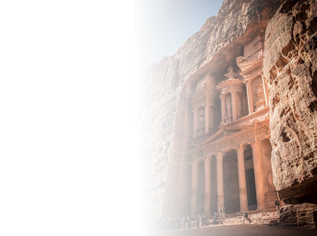 This 6-day adventure takes you through Jordan s most stunning region of Dana, Petra and Wadi Rum, following the most famous section of the Jordan Trail.