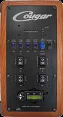 Cougar Command Center features back lighted switches and