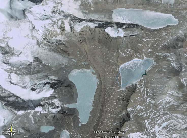 Melting of Glaciers in China Himalaya Glacier 5O191C0009 68m/yr Glacier 5O191B0029 Gangxi Co Lake Glacier retreat and growth of lakes in Poiqu Basin, Tibet Autonomous Region of Peoples Republic of