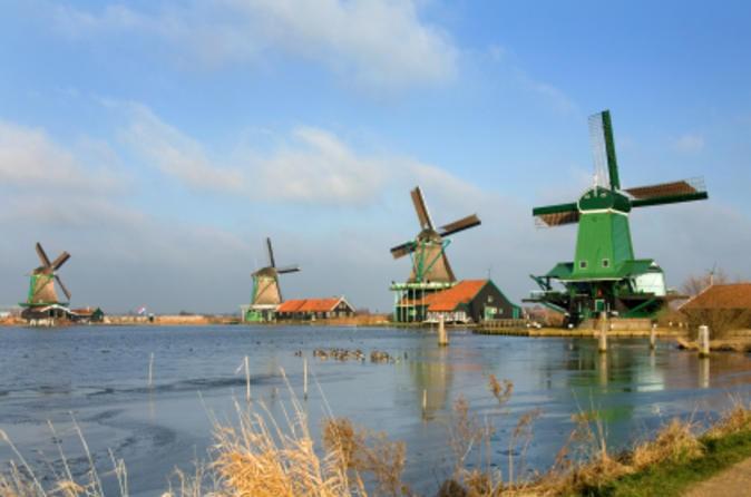 Visit a renowned wooden clog and Dutch cheese workshop in Zaanse Schans. Continue to the fishing village of Volendam, then arrive back in Amsterdam to enjoy a farewell dinner at a local restaurant.