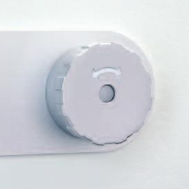 A hex socket is built in for opening the door in an emergency.