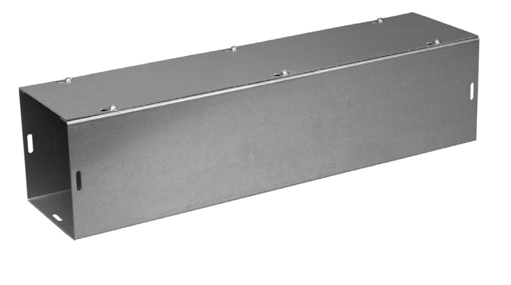 TYPE 1 SCREW COVER WIREWAY Construction: C & I Enclosures Type 1 Screw Cover and Hinge Cover Wireway is fabricated in accordance with U.L. specifications from code gauge steel.