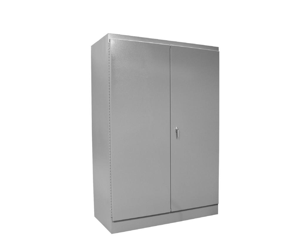 TYPE 12 PAINTED FREE STANDING DOUBLE DOOR ENCLOSURES Construction: C & I Enclosures Type 12 Painted Free Standing Double Door Enclosures are fabricated in accordance with U.L. specifications from code gauge material.