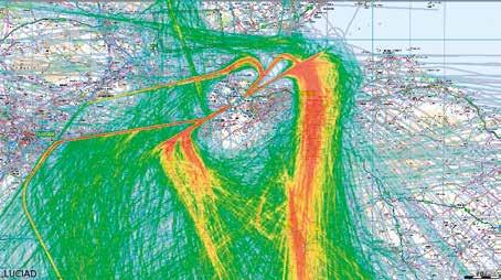 07 Description of the airport location and airspace Current arrival and departure flight paths Figure 2 below shows the traffic patterns over a two-week period including periods when both Runways 24