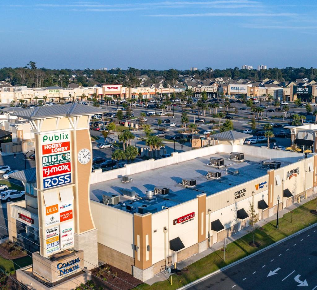 Coastal North Town Center Coastal North Town Center, located adjacent to Robber s Roost, is a brand-new retail destination that offers an incredible variety of shopping and dining options within