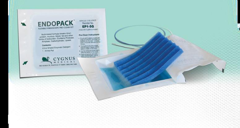 SECTION 3 MANUAL CLEANING DECONTAMINATION PAGE 9 Simple2 Multi-Tiered Enzymatic Detergent Endopack Endoscopic Pre-Clean Kits Endoscopic Pre-Clean Kit Everything necessary to pre-clean endoscopes.