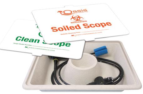 The Oasis Scope Transport Tray offers an economical single-use alternative that protects both patients and staff from contamination and infection. Oasis and Oasis PLUS Trays are Latex-Free.