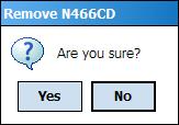 Removing an aircraft is as simple as selecting the aircraft and tapping on the Remove button. Tapping on the Remove button will display the following dialog box tap on Yes to remove the N- number.
