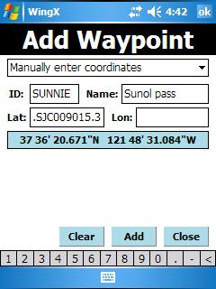 User-Defined Waypoints User-defined waypoints (UDW) are a very powerful tool that makes route planning more flexible. WingX is very flexible in how UDWs are defined.