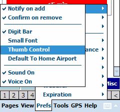 Once enabled, anytime an editable text box on the E6B page is selected (i.e. you tap on the text box), a dialog box with large buttons will appear allowing values to be entered while in turbulence or while flying with gloves.