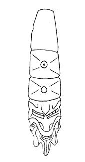 Incised image from ceramic vessel. Puebla, México City (height 11.09cm). Figure 13.
