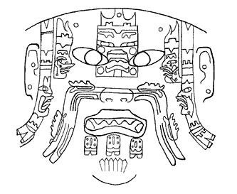 Figure 21. Incised image from mask, jade.