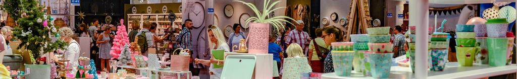 14 Interiors & Lifestyle Fair Areas plus 3 Topic Areas Decorations & Accessoires Home & Textiles Furniture & Lighting Kitchen & Tabletop Food & Drink Gifts & Fun Symbolic & Souvenirs