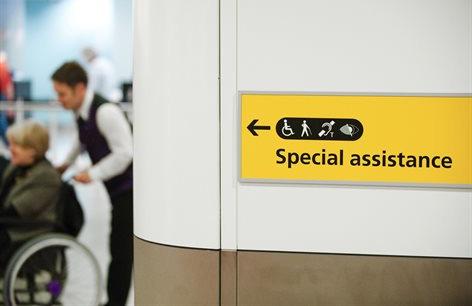 The Special Assistance Area is located near the entrance to the B gates and the Children s Soft Play Area.