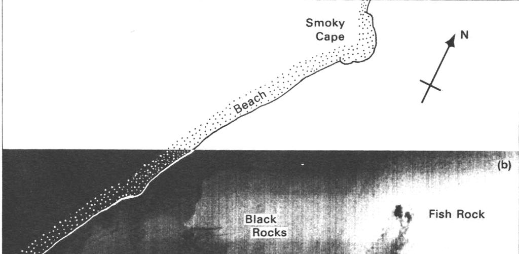 Fig. 38. Airborne infrared scanner images over Fish Rock and Black Rocks.