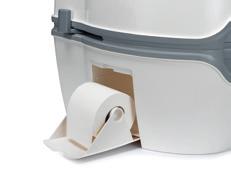The 565 Series differs not only in its unique design from any other portable toilet, it also distinguishes itself in shape and seating height, similar to that which you are accustomed to from your