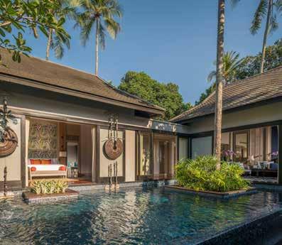 Two Bedroom Family Pool Villa Each Two Bedroom Family Pool Villa offers 204 sqm of luxurious seclusion to share as a family or with good friends.