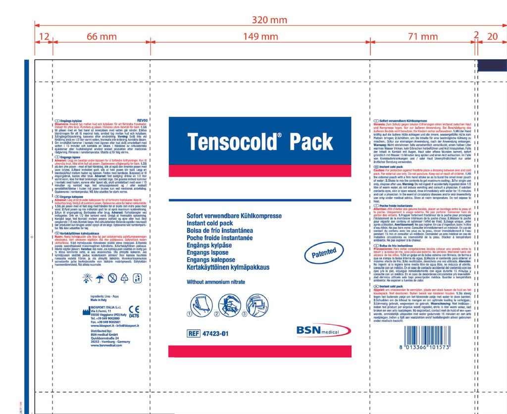 Technical File: INSTANT COLD PACK Pag. 5/5 This is to certify that in our product there are not raw materials of Japanese origin and that these instant cold packs are manufactured in Italy.