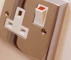sockets ~ Chrome switches ~ Under-unit lighting ~ Shaver socket and light ~ Electric powered garage door controls ~ Recessed