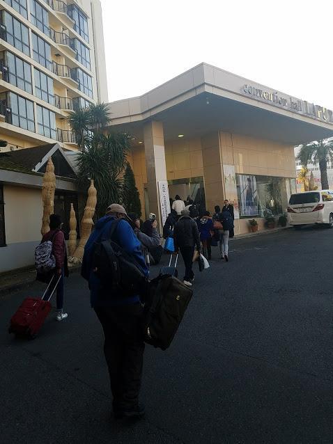 Picture 14: Scene of the arrival at Spa Resort Hotel The arrival at that Spa Resort Hotel was followed by a 45-minute lecture by a